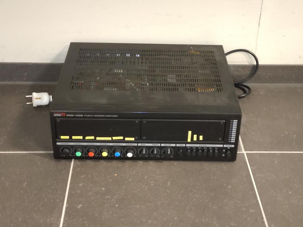 InterM PAM-120A Versterker - Public Address Amplifier, Ophalen of Verzenden, Gebruikt, Stereo, Overige merken