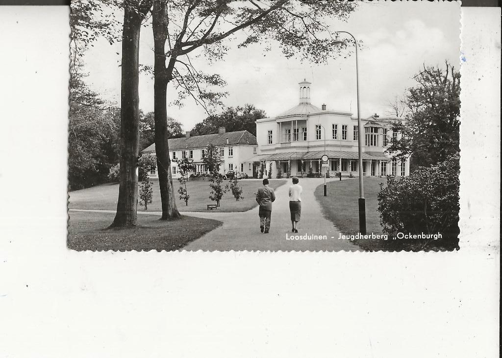Loosduinen Jeugdherberg Ockenburg en wandelpaden 1959, Ophalen of Verzenden, 1940 tot 1960, Gelopen, Zuid-Holland
