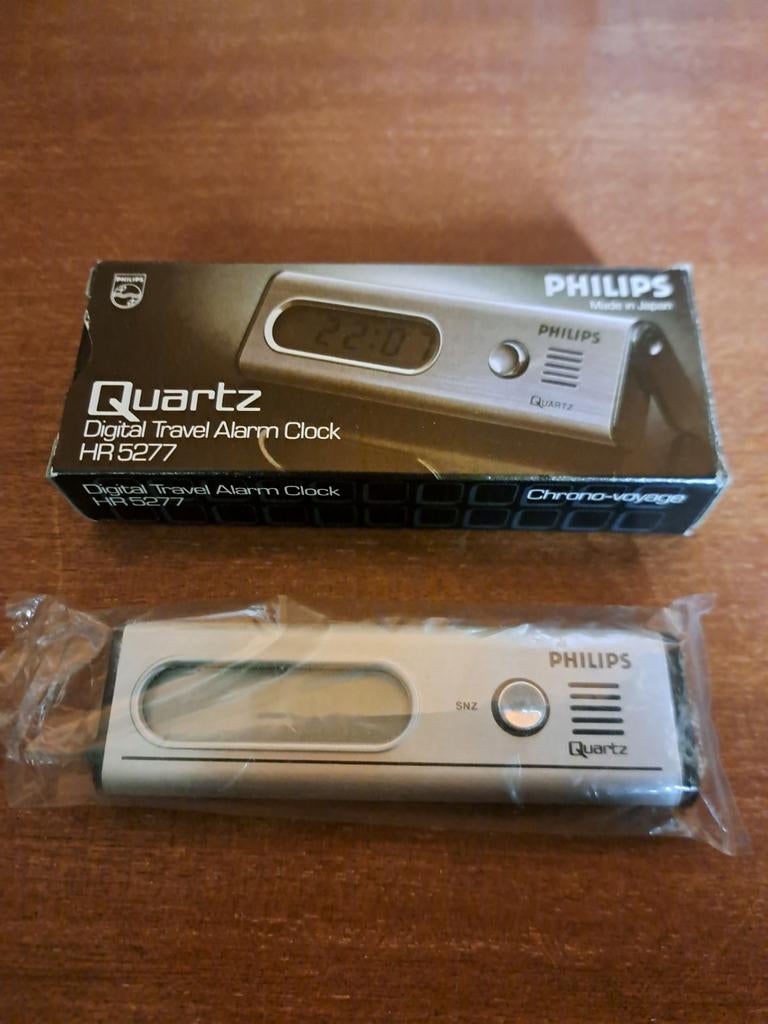 Philips vintage reiswekker 1980's Japan, Ophalen of Verzenden