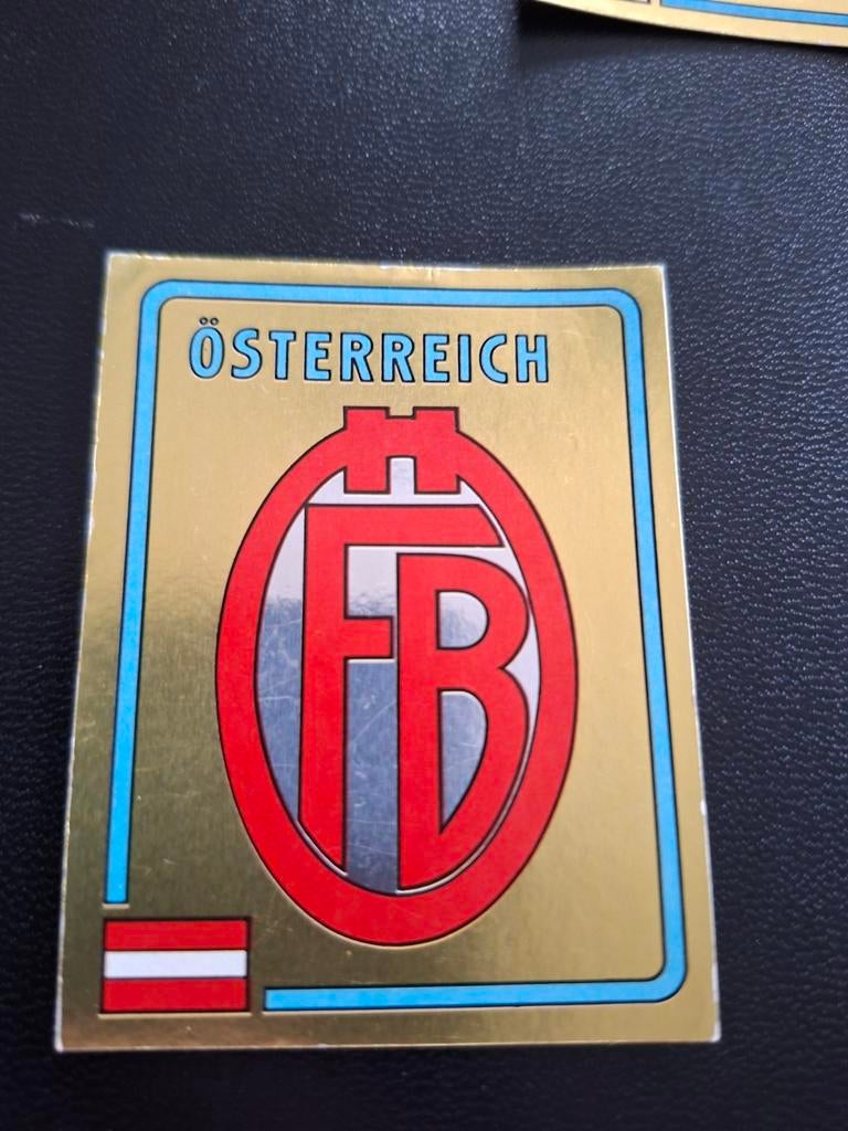 1984 badge Oostenrijk panini, Ophalen of Verzenden, Zo goed als nieuw, Buitenlandse clubs, Poster, Plaatje of Sticker