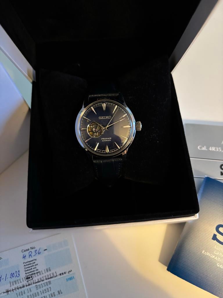 Seiko Presage Open Heart - Zo goed als nieuw, Ophalen of Verzenden, Zo goed als nieuw
