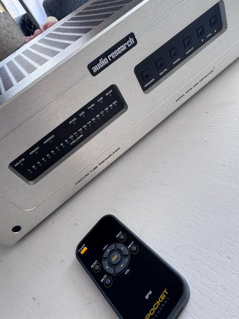 Audio Research SP16 L pre-amp met Mundorf Silver Oils, Audio, Tv en Foto, Ophalen of Verzenden, Versterker
