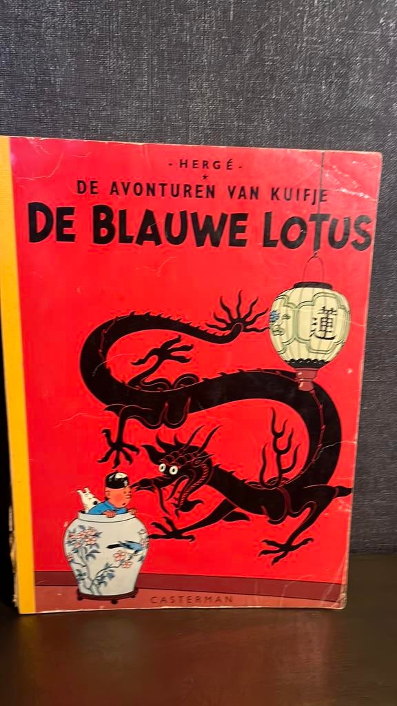 De avonturen van Kuifje .De Blauwe Lotus, Boeken, Stripboeken, Eén stripboek, Ophalen of Verzenden, Gelezen