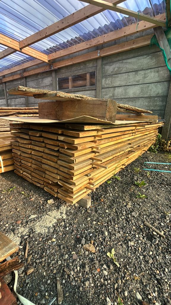 Eiken planken 3x20 12 euro per meter, Ophalen, Zo goed als nieuw, Eiken, Plank