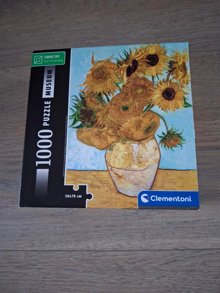 Van Gogh Zonnebloemen Puzzel - 1000 stukjes, Ophalen of Verzenden, 500 t/m 1500 stukjes