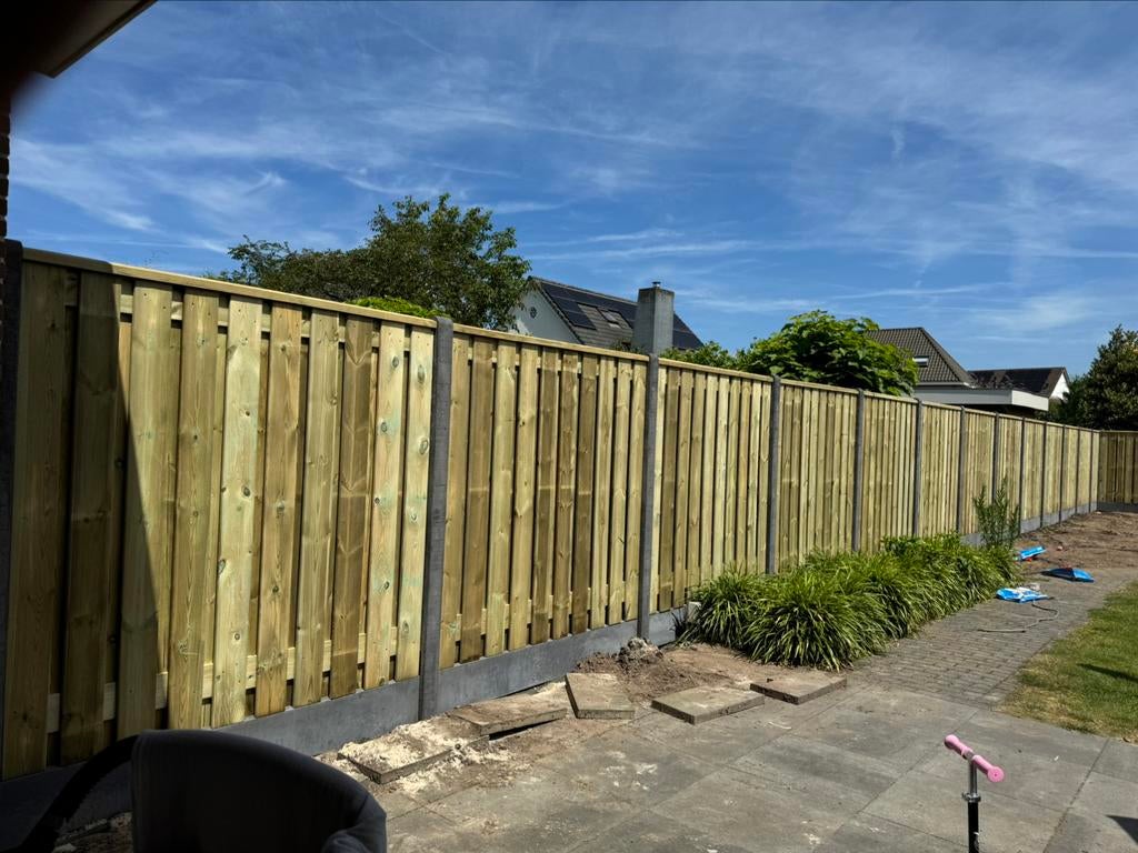 Tuinaanleg, schutting, grondwerk en (sier)bestrating, Bestrating