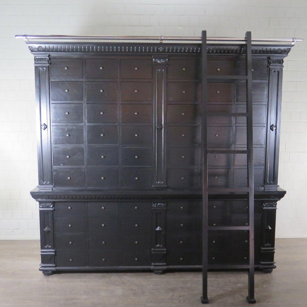 23031 Apothekerskast Winkelkast Anna Massief Hout 2,50 m, Huis en Inrichting, Kasten | Buffetkasten, Ophalen, 200 cm of meer, Nieuw