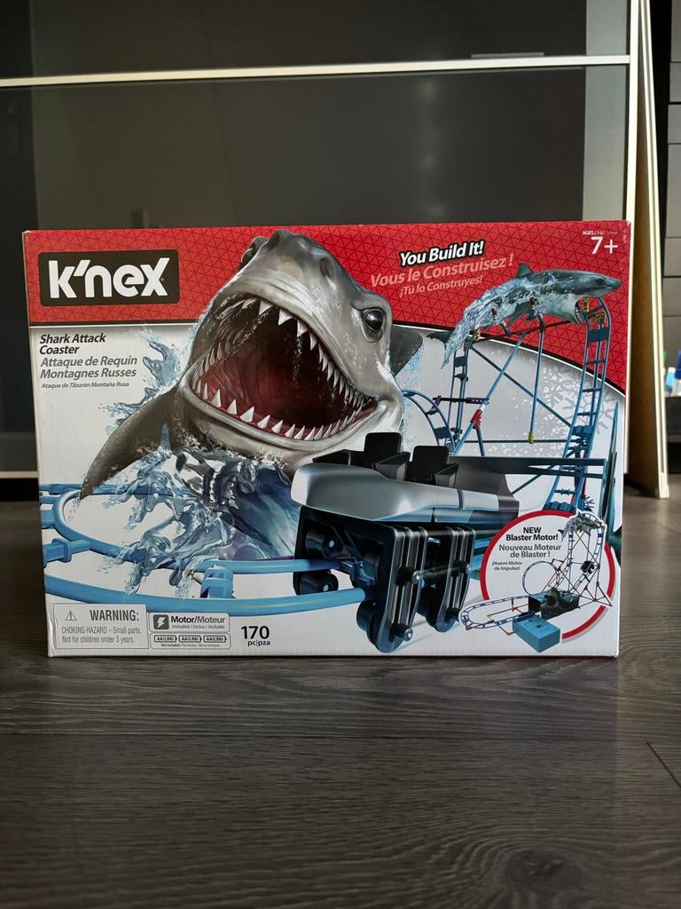 K'nex Shark Attack Achtbaan - Complete Set, Ophalen, Gebruikt, Complete set
