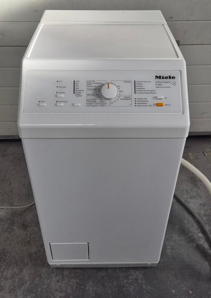 Miele W664 bovenlader wasmachine 1200 toeren, Ophalen, 1200 tot 1600 toeren, Gebruikt, 4 tot 6 kg