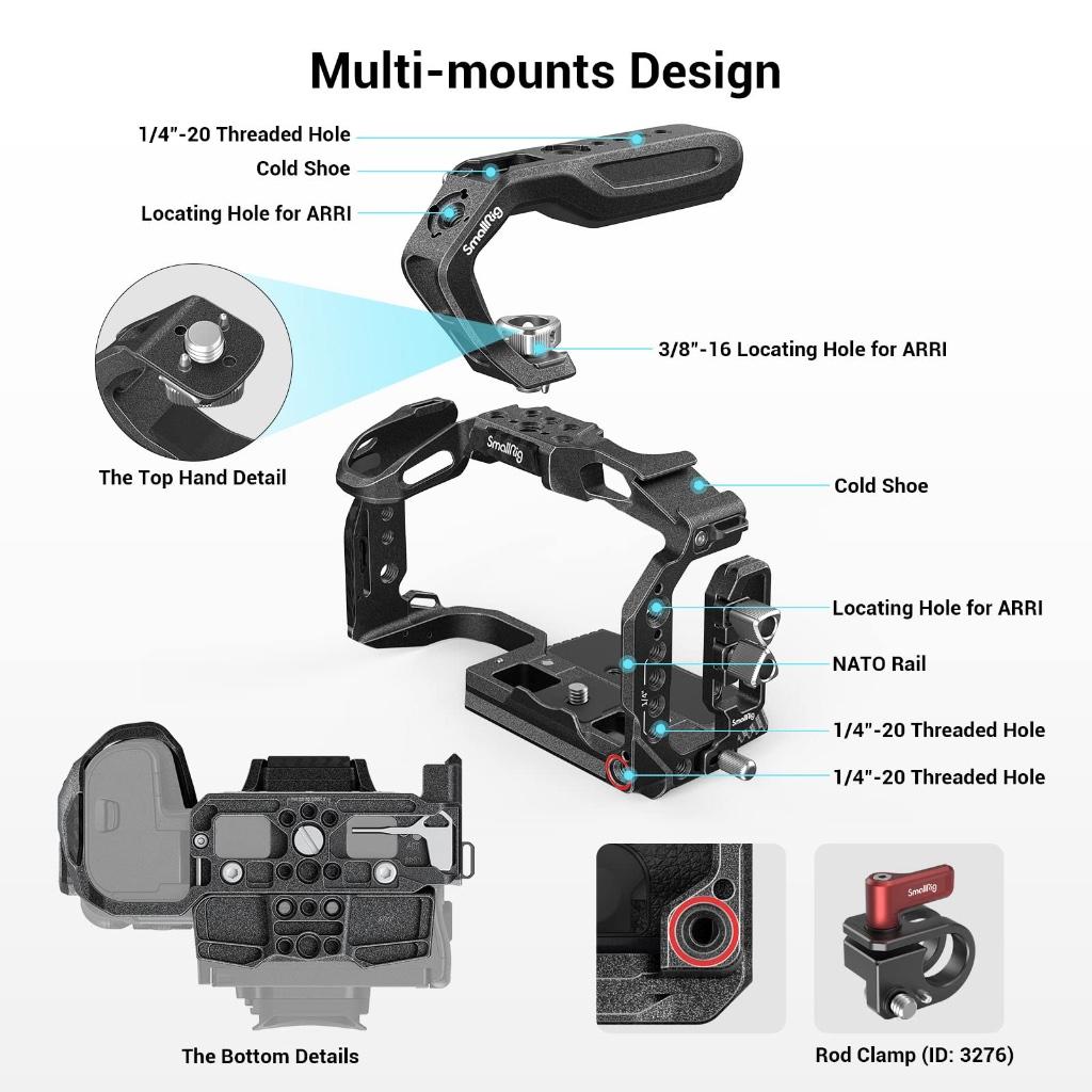 SmallRig 3891 “Black Mamba” Handheld Kit for Canon EOS R5 C, Ophalen of Verzenden, Nieuw