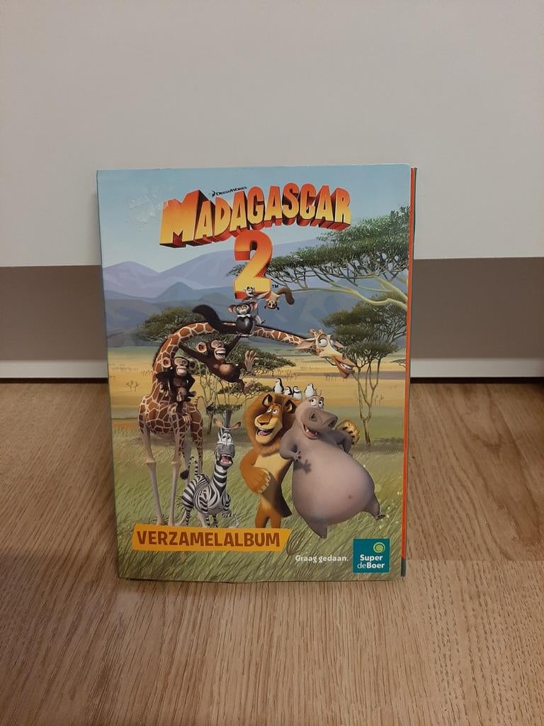 Madagascar 2 boekje met magneten SUPER DE BOER, Verzamelen, Supermarktacties, Ophalen of Verzenden