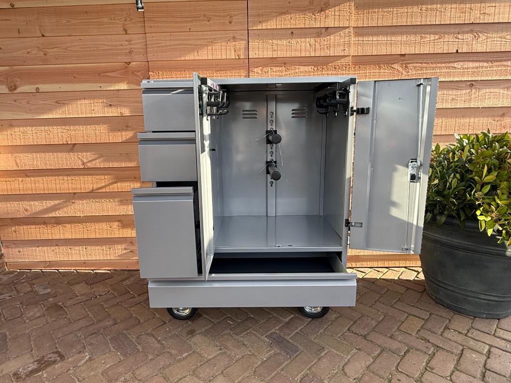 MIDI 200 ZILVER saddle box Alfako Concourskast | zadelkast