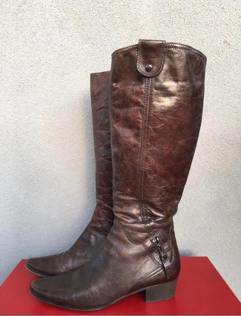 Mooie Lamica Ferrari leren laarzen bruin maat 39, Kleding | Dames, Schoenen, Hoge laarzen, Bruin, Ophalen of Verzenden, Zo goed als nieuw