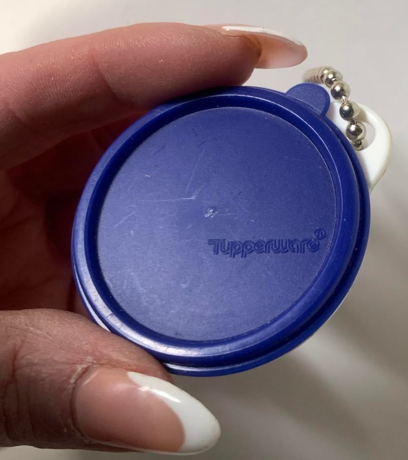 Miniatuur Tupperware Sleutelhanger VINTAGE mini, Ophalen of Verzenden, Zo goed als nieuw, Overige typen
