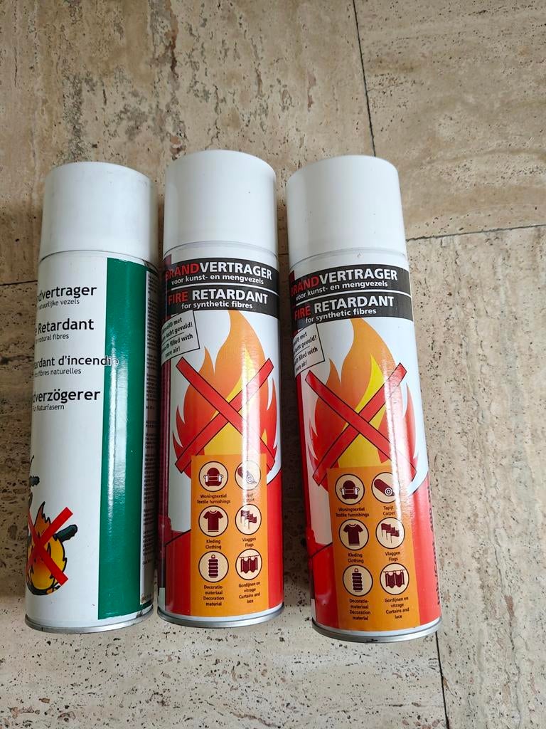 Brandvertragende spray, Ophalen