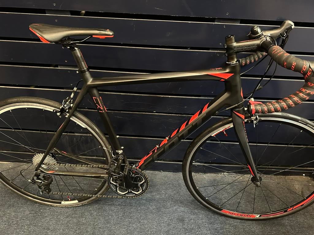 Racefiets Scott CR1 full carbone 56cm 22sp /koga/giant/trek, 28 inch, Carbon, Zo goed als nieuw, Meer dan 20 versnellingen