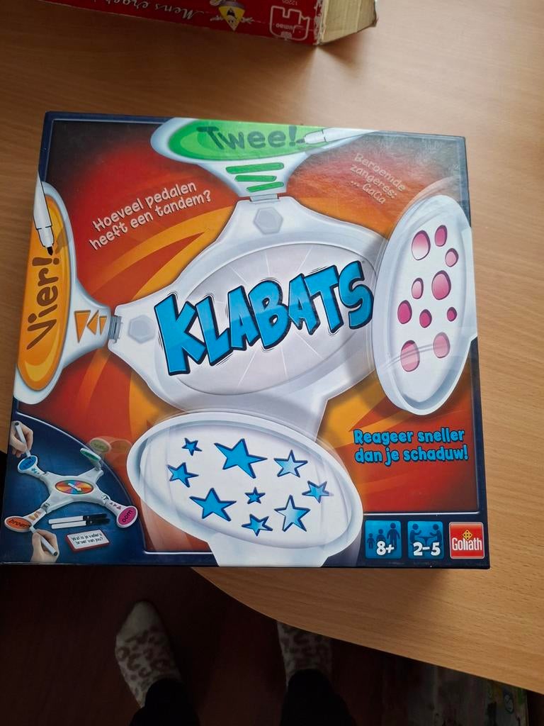 Klabats bordspel - Reactiesnelheid gegarandeerd!, Goliath, Ophalen of Verzenden, Zo goed als nieuw, Een of twee spelers