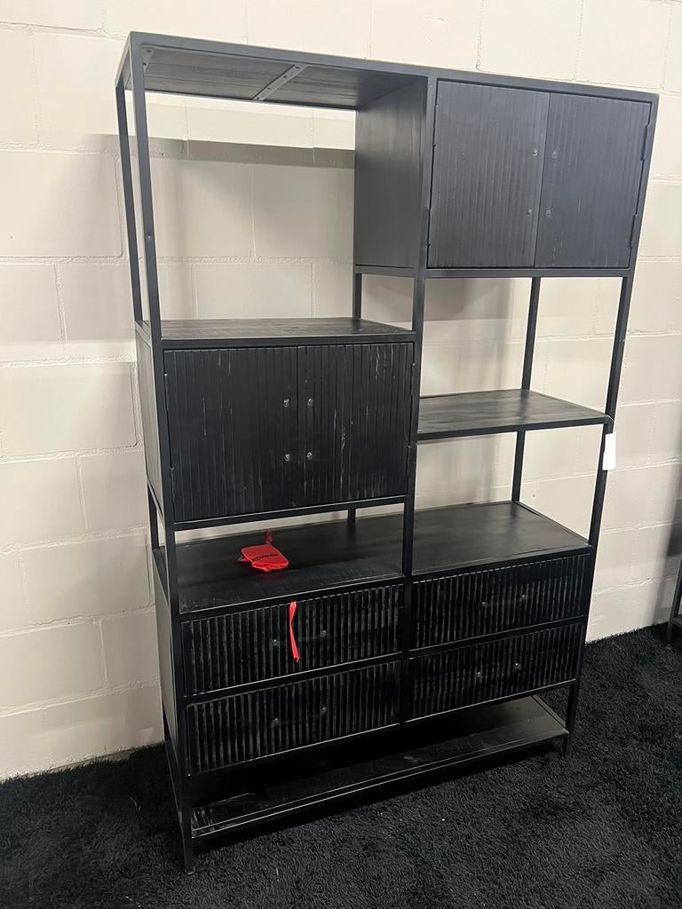 Wandkast Roomdiver Industrieel Mangohout Vakkenkast, Info@savoireinterior.com, Overige materialen, Savoire interior, Nieuw