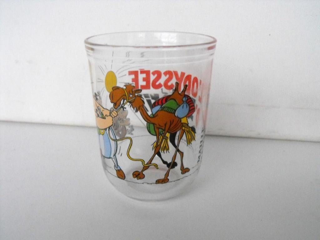 Asterix en Obelix glas L'Odyssee d'Asterix, Ophalen of Verzenden, Asterix en Obelix, Zo goed als nieuw, Gebruiksvoorwerp
