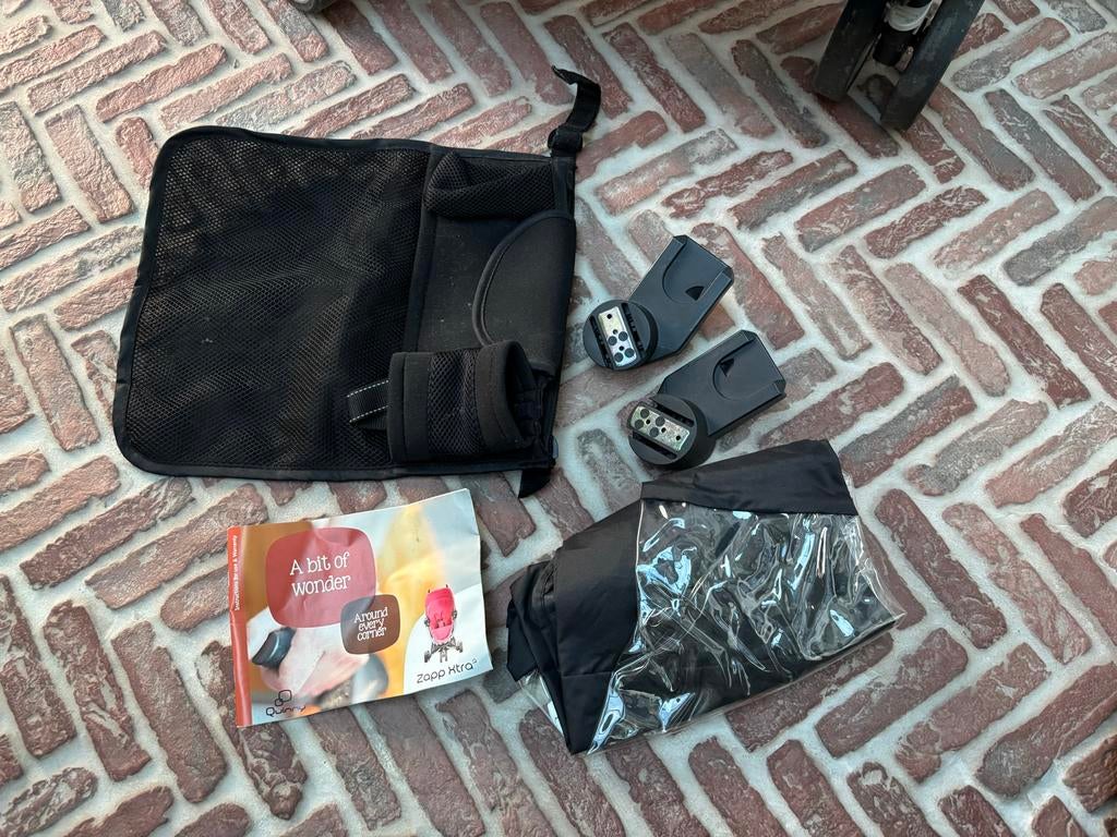 Quinny Zapp Xtra 2 - Blauw - Inclusief accessoires, Gebruikt, Quinny, Met autostoeltje, Ophalen
