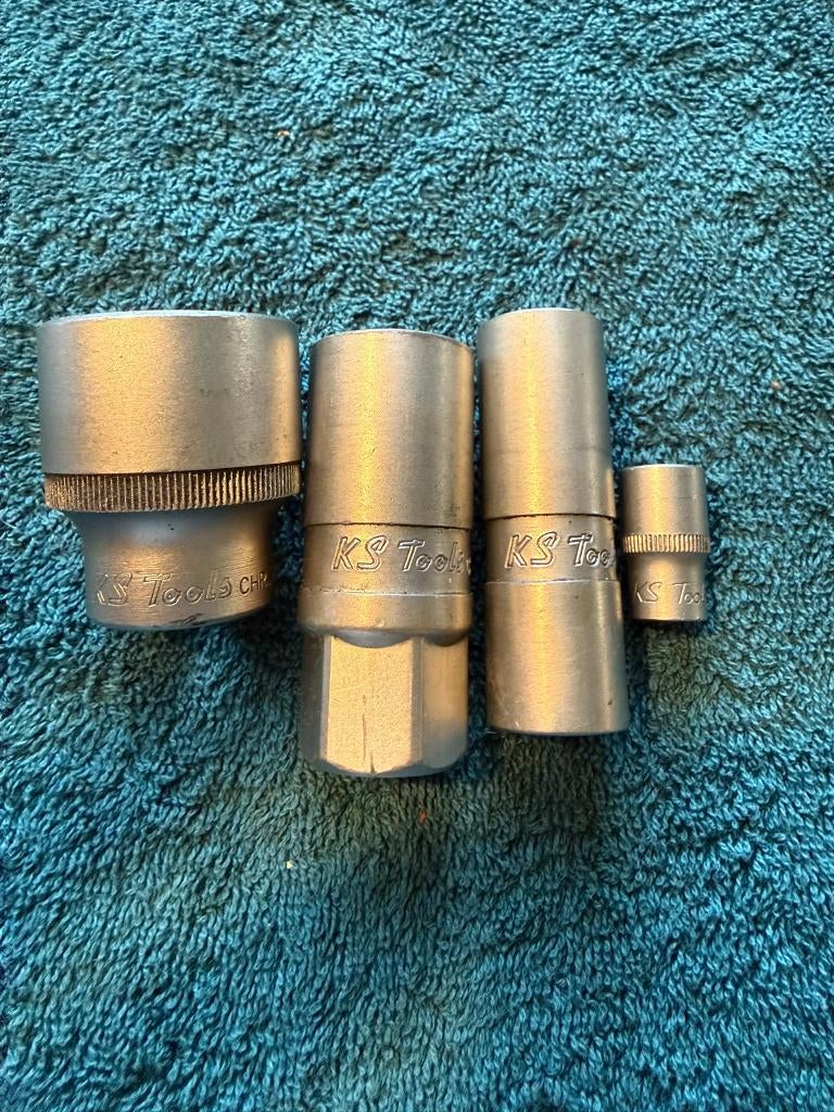 KS Tools doppen 30, 21, 16 en 10, Auto diversen, Autogereedschap, Ophalen of Verzenden, Zo goed als nieuw