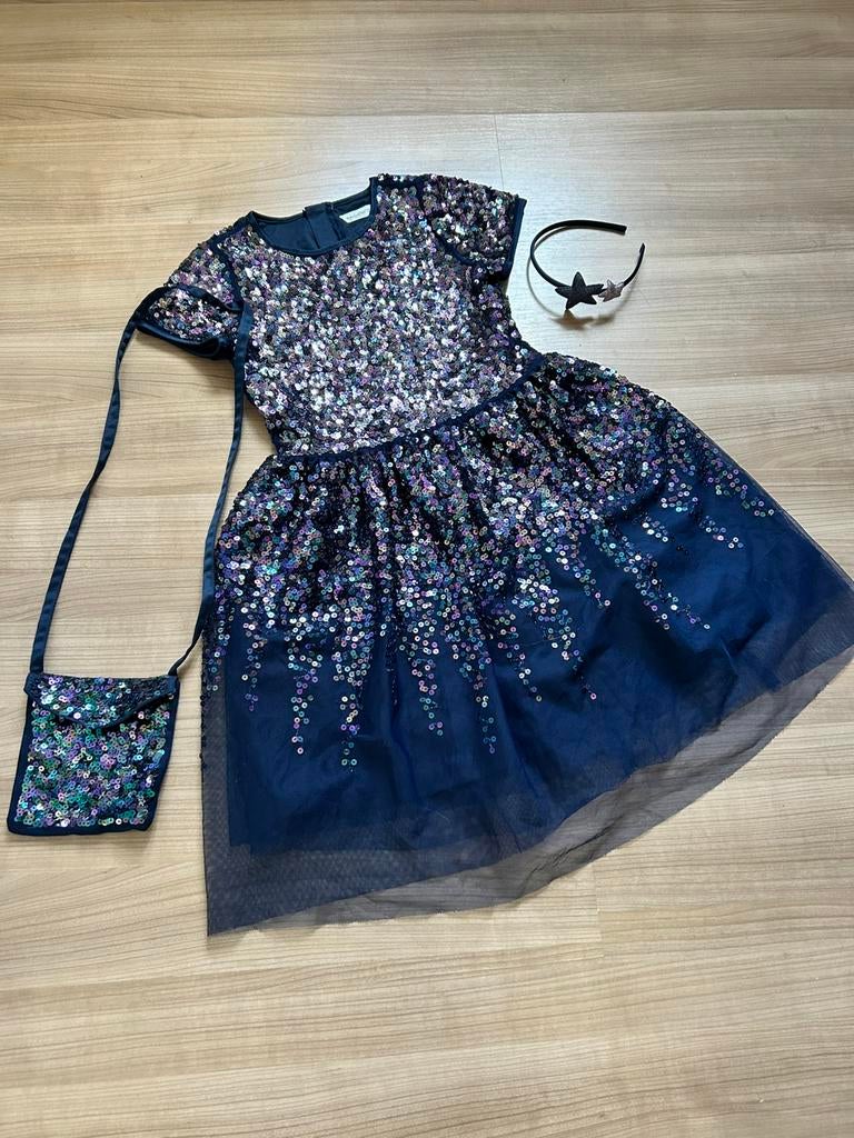 Happy girls club jurk maat 134, Ophalen, Zo goed als nieuw, Meisje, Jurk of Rok