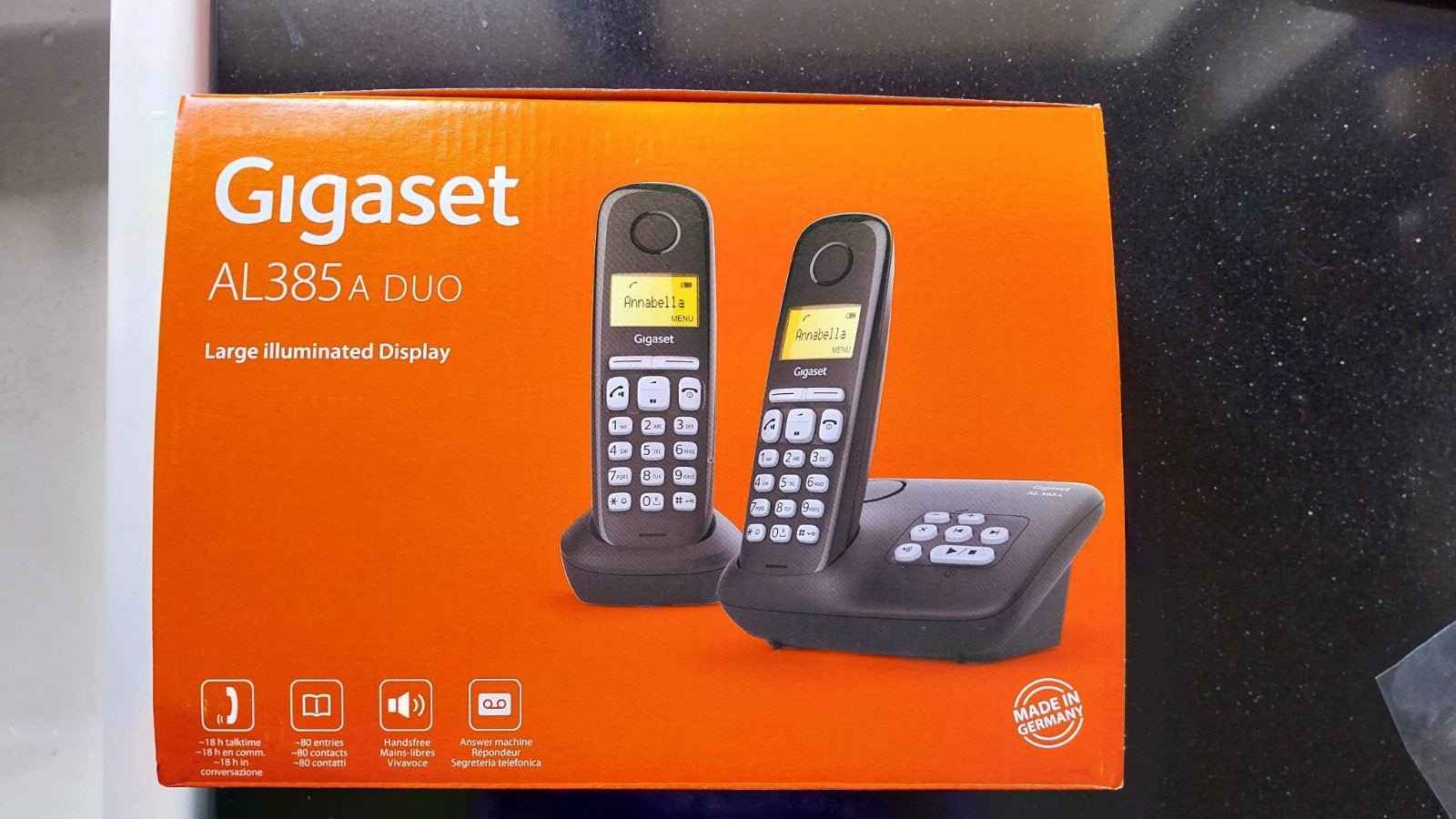 Gigaset AL385A DUO draadloze DECT, Ophalen of Verzenden, Zo goed als nieuw, 2 handsets, Stralingsarm