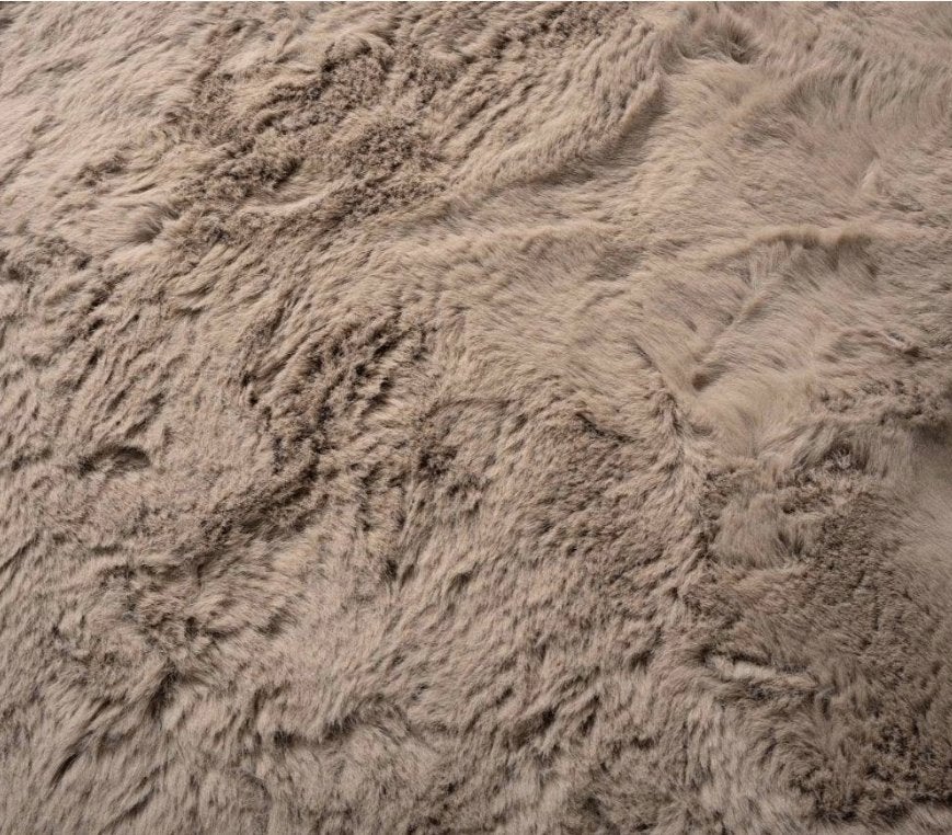 Zacht hoogpolig vloerkleed - Comfy plus - taupe, Gebruikt, 200 cm of meer, Ophalen of Verzenden, 200 cm of meer