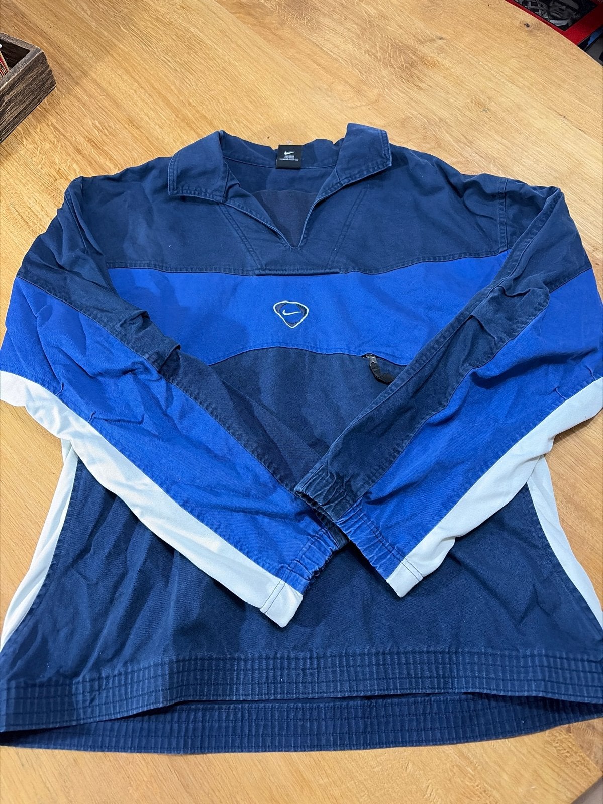 Vintage Nike Team Polo Shirt Maat L, Kleding | Heren, T-shirts, Ophalen of Verzenden, Gedragen, Maat 52/54 (L), Blauw
