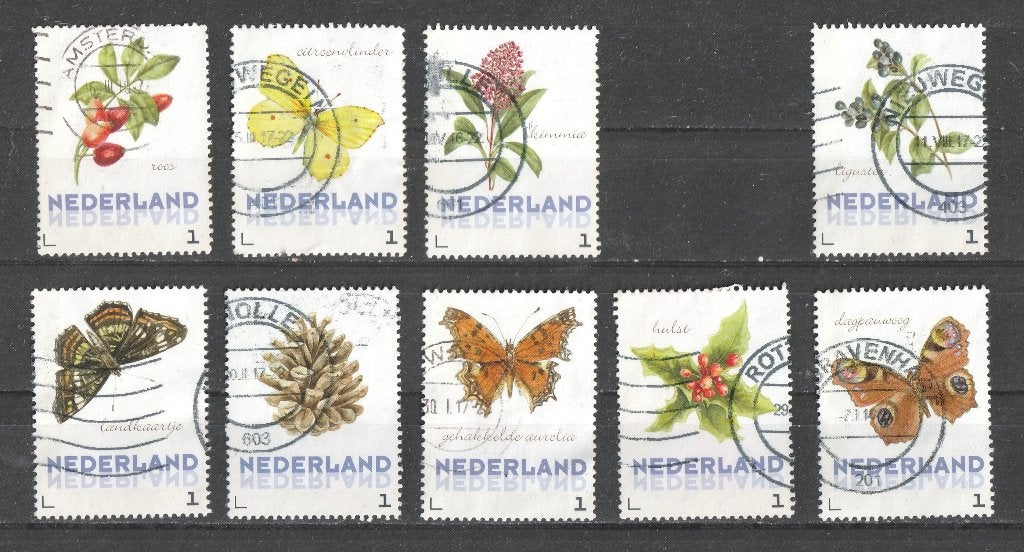 52 B serie Janneke Brinkman 2016 negen zegels, Verzenden, Na 1940, Gestempeld