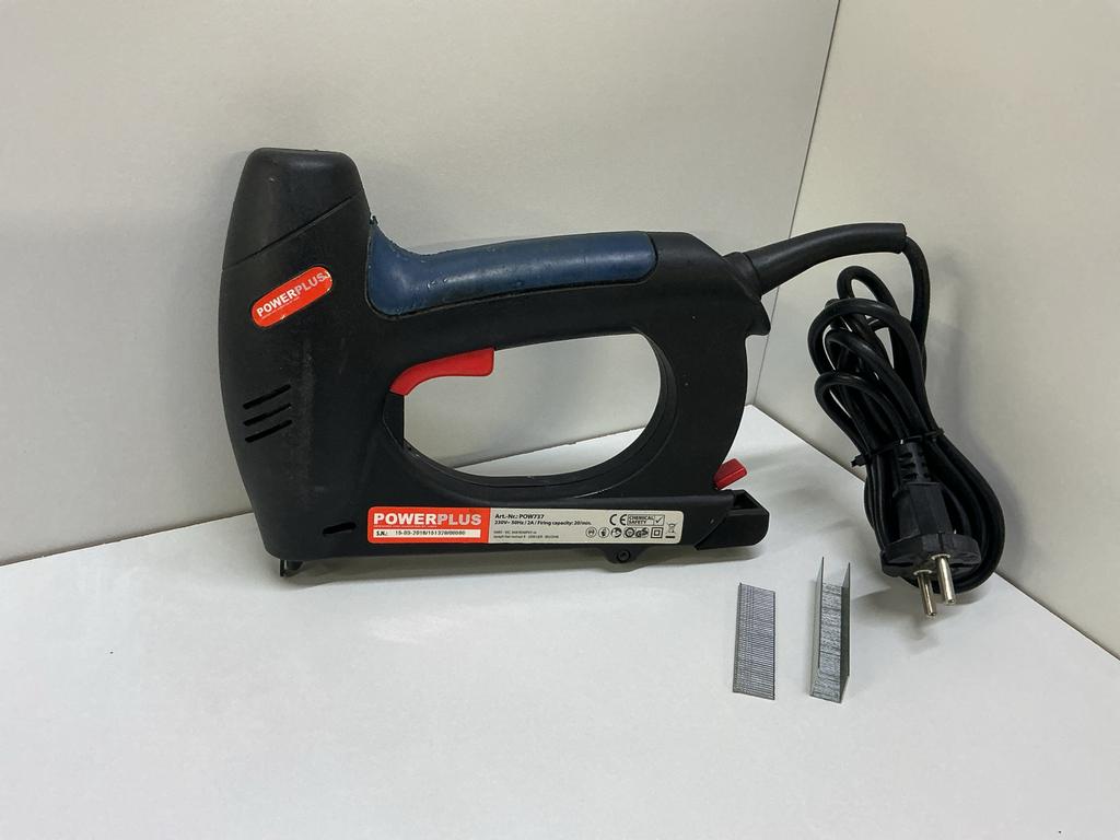 Elektrische niet / bradtacker (230v) - Powerplus POW737, Doe-het-zelf en Verbouw, Gereedschap | Handgereedschap, Ophalen of Verzenden