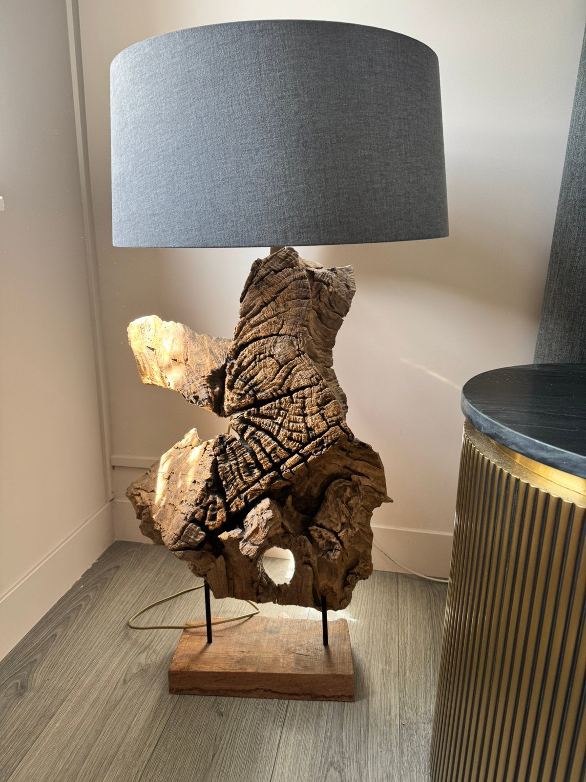 Houten lamp, Ophalen, Zo goed als nieuw