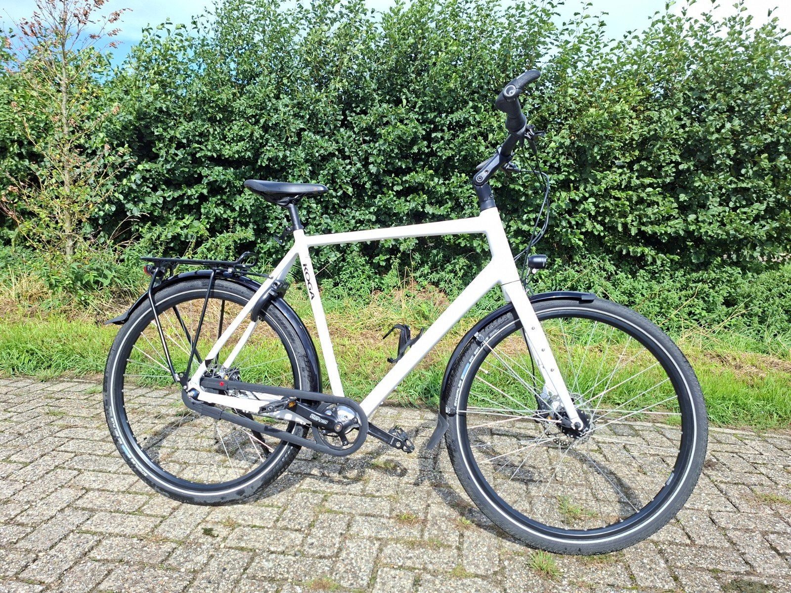 Koga World Traveller Signature - ZGAN - Wit - 60cm, Versnellingen, Zo goed als nieuw, 57 tot 61 cm, Schijfrem