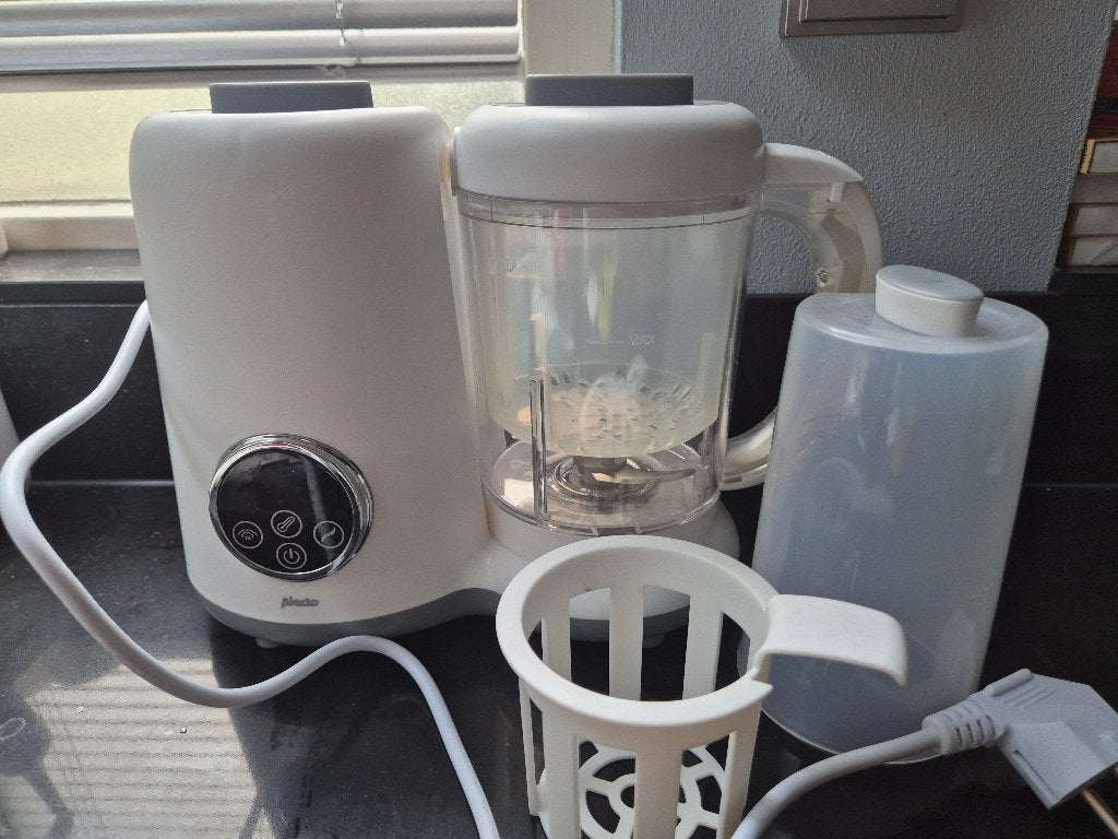 Alecto Baby food processor en sterilisator 5 in 1, Kinderen en Baby's, Babyvoeding en Toebehoren, Ophalen of Verzenden, Zo goed als nieuw