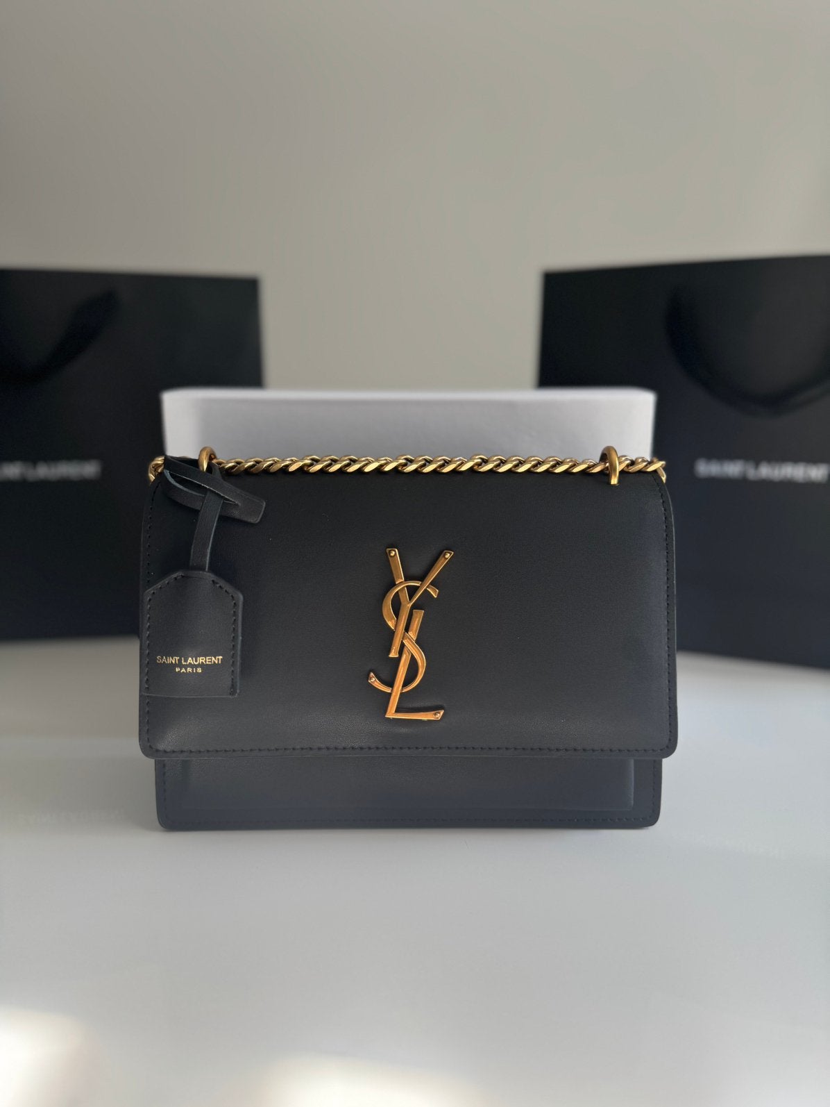 Saint Laurent sunset medium, Ophalen of Verzenden, Nieuw, Zwart, Overige typen
