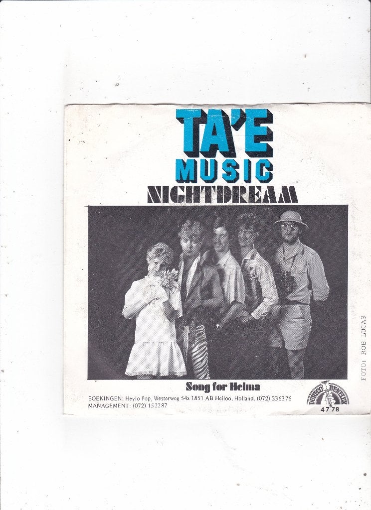Single Ta'e Music - Nightdream, Ophalen of Verzenden, Gebruikt, 7 inch, Pop