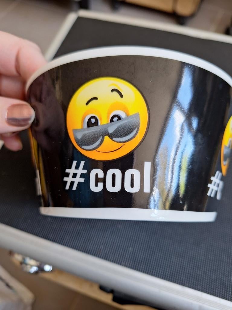 Schaaltje met cool smiley, Keramiek, Onbekend, Ophalen of Verzenden, Onbekend