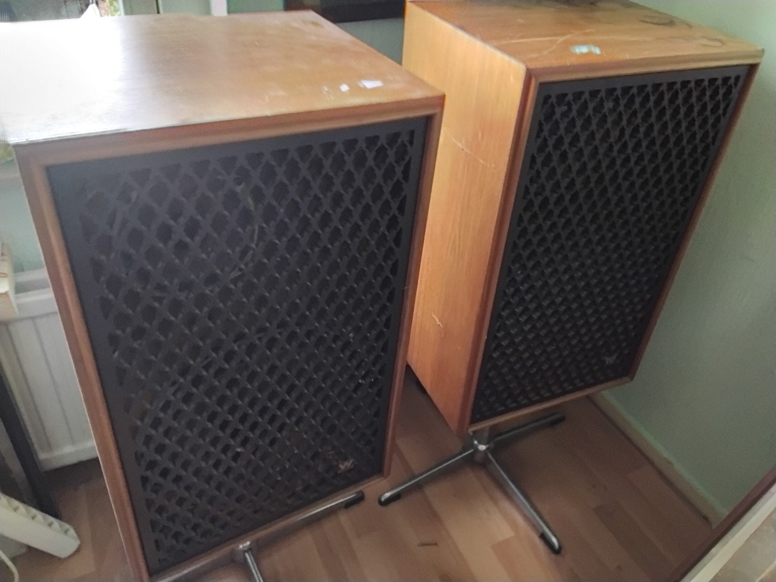 Wharfedale Super 60 Vintage Vloerstaande Luidsprekers speake, Ophalen, Vloerstaande luidspreker, Gebruikt, Wharfedale