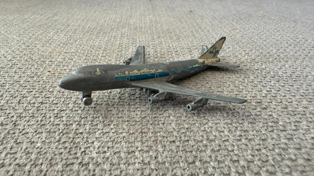 Vintage Schuco Boeing 747 KLM Vliegtuig Speelgoed, Verzamelen, Ophalen of Verzenden, Gebruikt