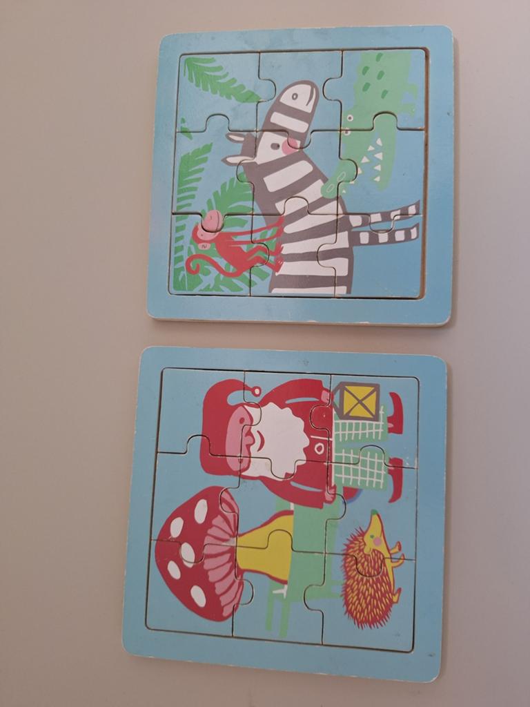 4 Houten puzzels en blokken voor kinderen, Ophalen of Verzenden