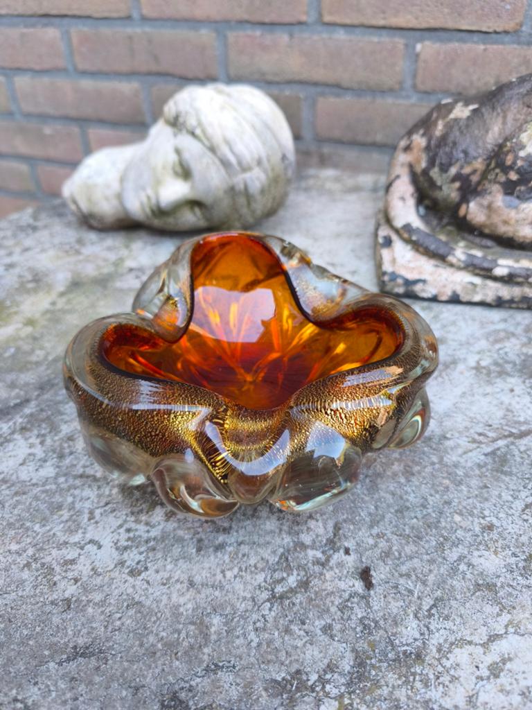 Vintage Murano Glazen Asbak Barovier & Toso 1970, Ophalen of Verzenden