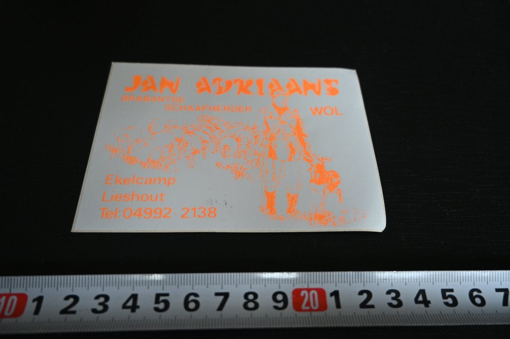sticker Lieshout JAN ADRIAANS Brabantse schaapsherder, Ophalen, Zo goed als nieuw