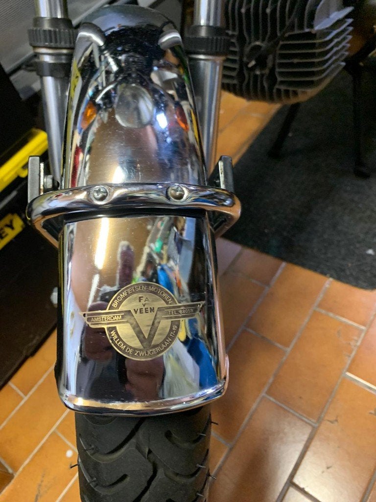 kreidler van veen spatbordplaatje embleem, Ophalen, Zo goed als nieuw, Overige typen
