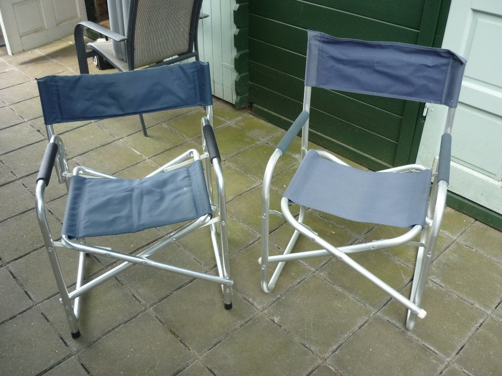 2 klapstoelen lichtgewicht, Caravans en Kamperen, Kampeermeubelen, Ophalen of Verzenden, Zo goed als nieuw, Campingstoel