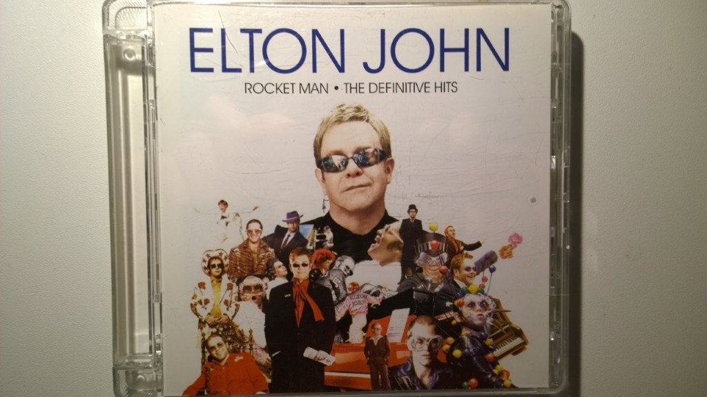 Elton John - Rocket Man The Definitive Hits, Ophalen of Verzenden, Zo goed als nieuw, Pop, Album