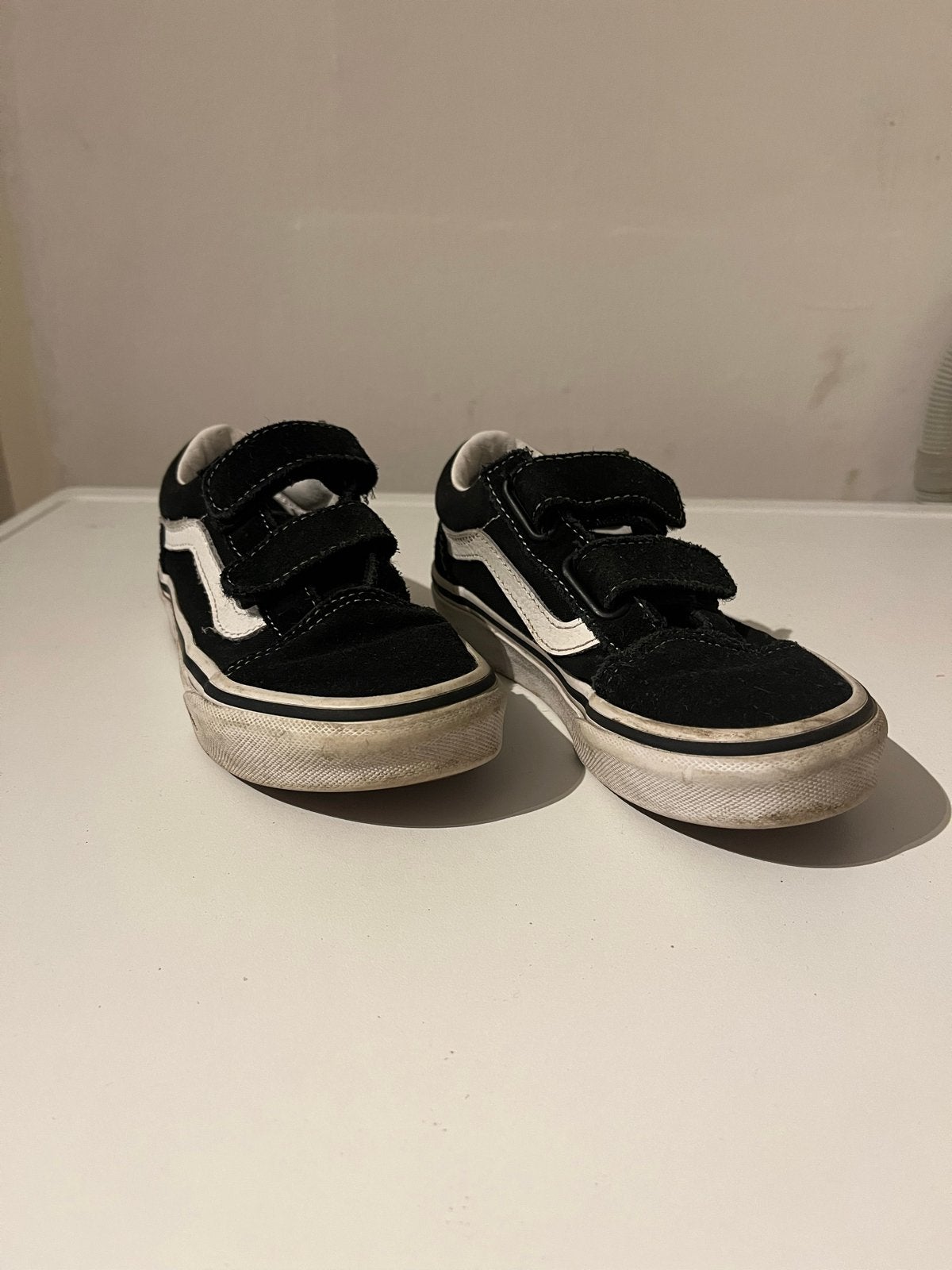 Vans Old Skool klittenband sneakers - Zwart/Wit, Ophalen of Verzenden, Gebruikt, Jongen of Meisje, Schoenen