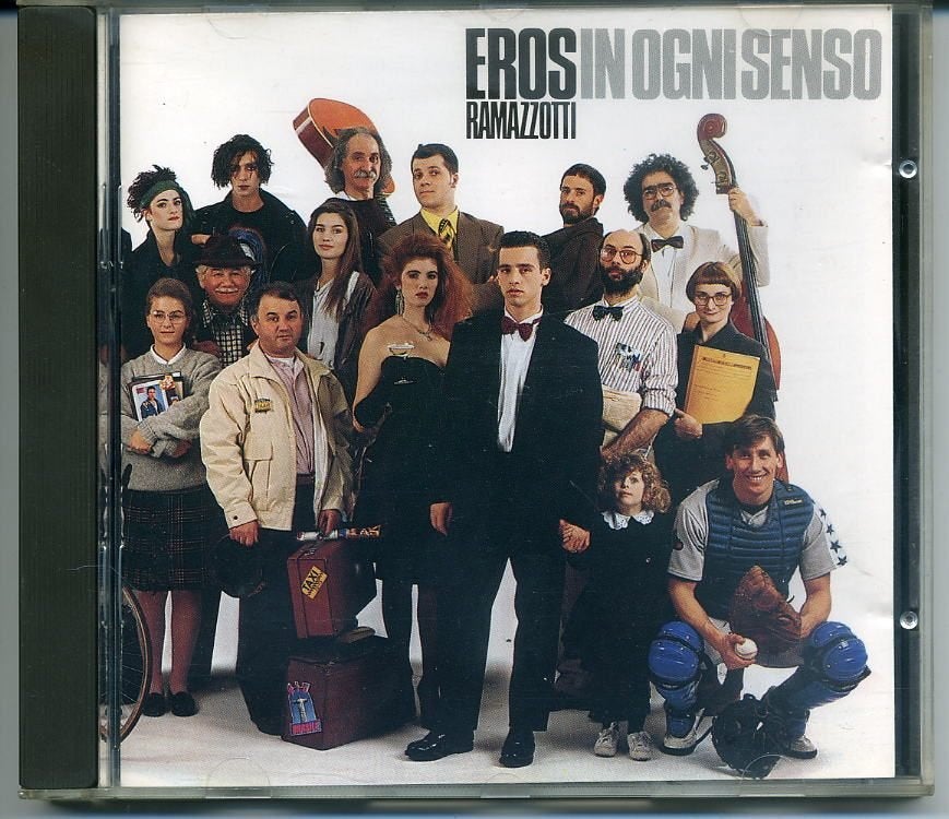 Eros Ramazzotti In Ogni Senso 12 nrs cd 1990 ZGAN, Inclusief doosje, Ophalen of Verzenden, Zo goed als nieuw, Poprock