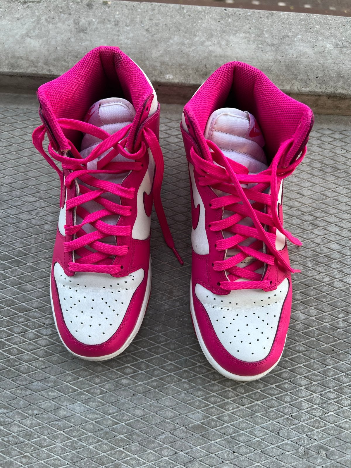 Nike Dunk High Pink Prime sneakers - Maat 39, Ophalen, Zo goed als nieuw, Roze, Sneakers of Gympen