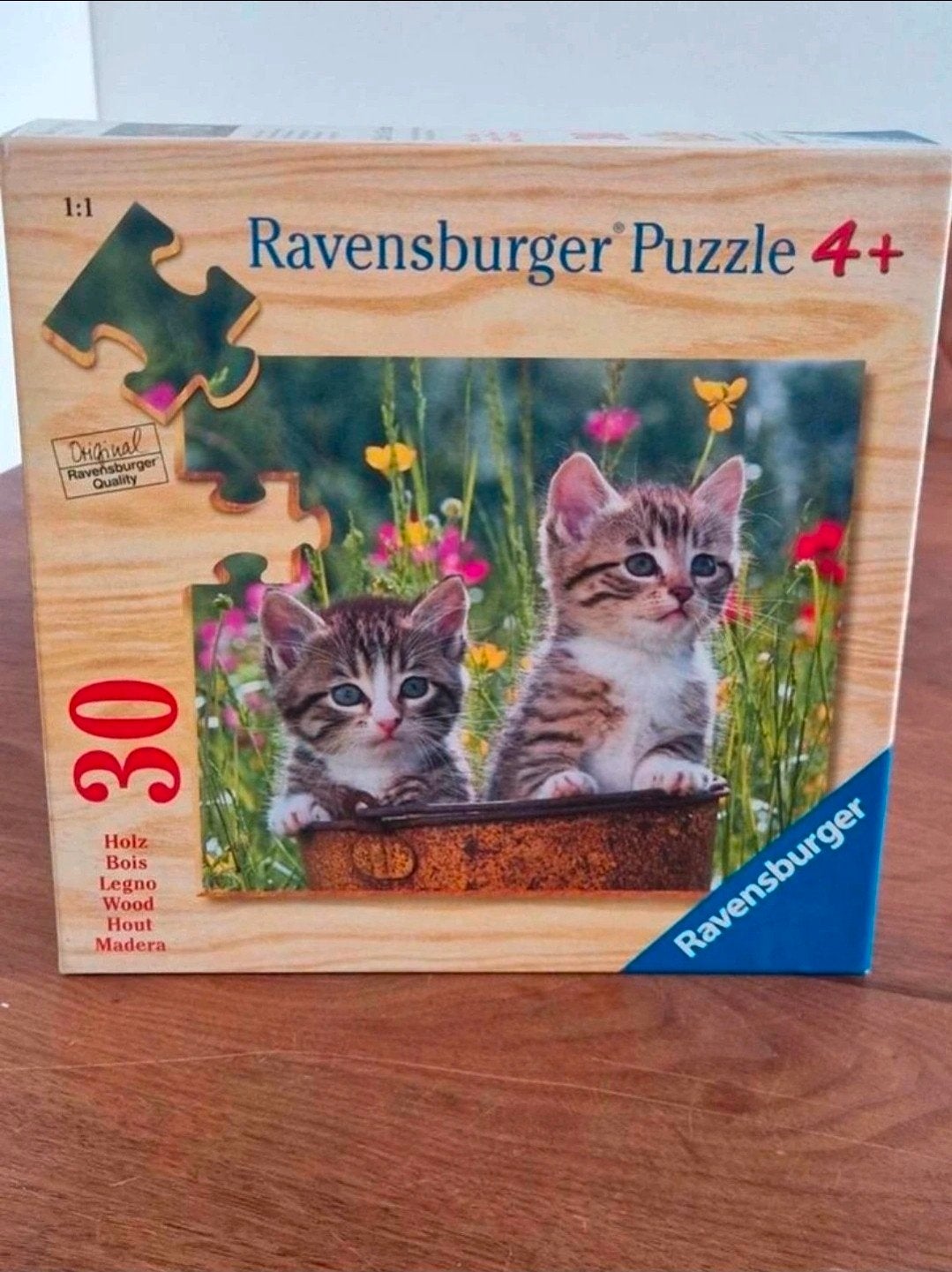 Ravensburger houten puzzel - 30 stukjes, Ophalen of Verzenden, Minder dan 500 stukjes, Zo goed als nieuw, Legpuzzel