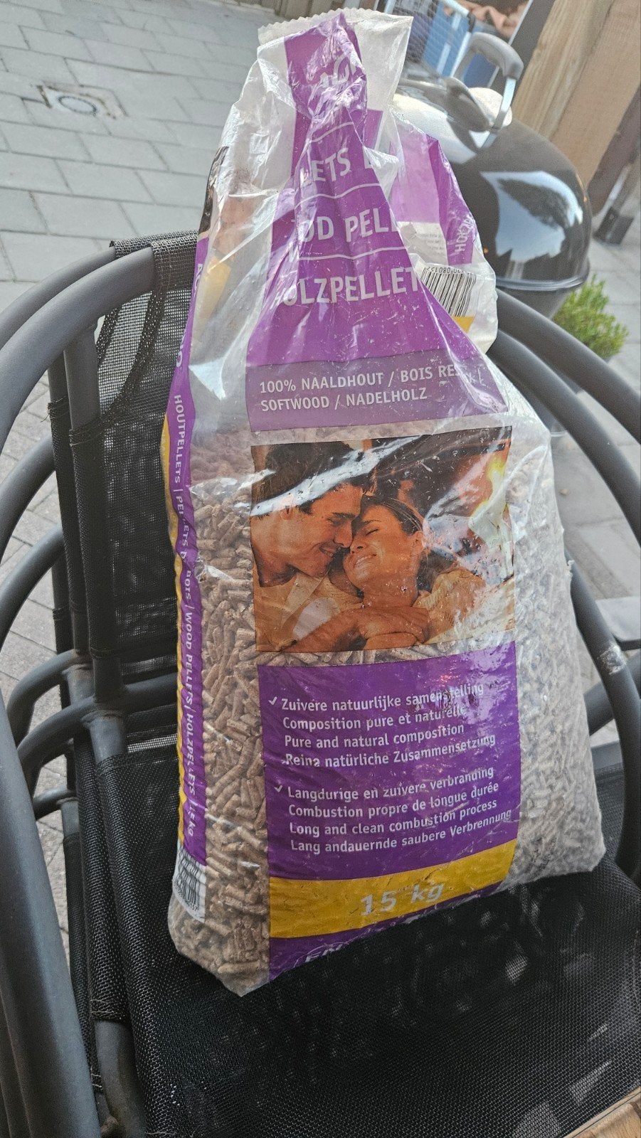 Houtpellets Agrafino, naaldhout, Tuin en Terras, Minder dan 3 m³, Ophalen, Overige houtsoorten, Blokken